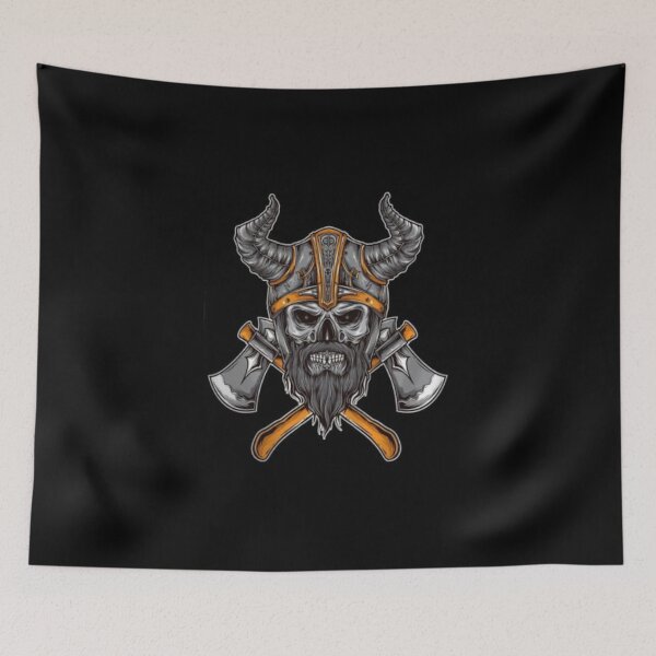 Item preview, viking skull designed and sold by Ahimsazen.