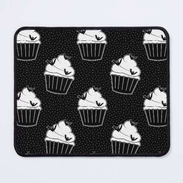 Item preview, Black Cupcake Pastry Lover Baked Goods Dot Pattern Goth Bats Sweets designed and sold by SoccaTamam.