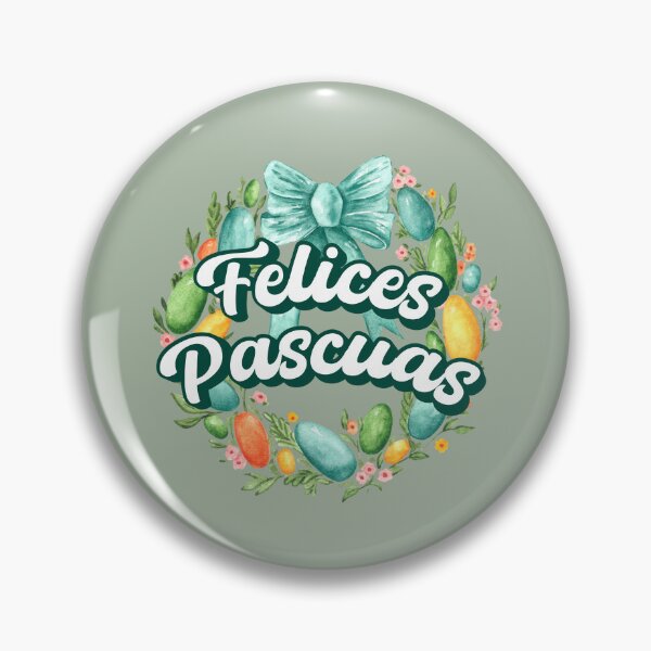 Item preview, Felices Pascuas Happy Easter Spanish text - Feliz Pascua - easter wreath spring wreath designed and sold by ALLURE-minimal.