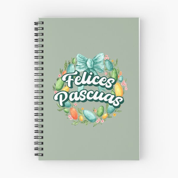 Item preview, Felices Pascuas Happy Easter Spanish text - Feliz Pascua - easter wreath spring wreath designed and sold by ALLURE-minimal.