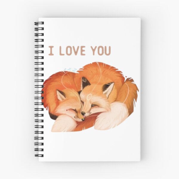 Item preview, two foxes loving_ I LOVE YOU_couple love foxes designed and sold by MetooStore  ⭐⭐⭐⭐⭐.