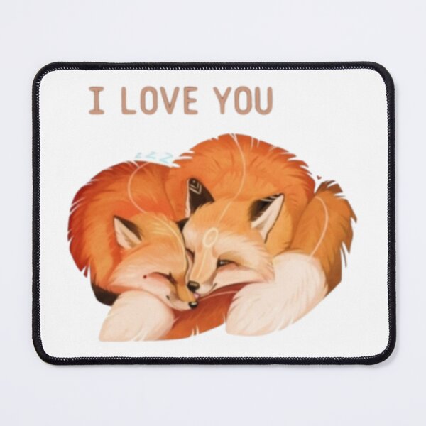 Item preview, two foxes loving_ I LOVE YOU_couple love foxes designed and sold by MetooStore  ⭐⭐⭐⭐⭐.