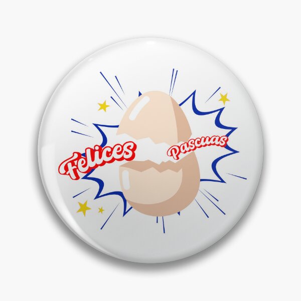 Item preview, Felices Pascuas Happy Easter Spanish text - Feliz Pascua - funny easter cracked egg  designed and sold by ALLURE-minimal.