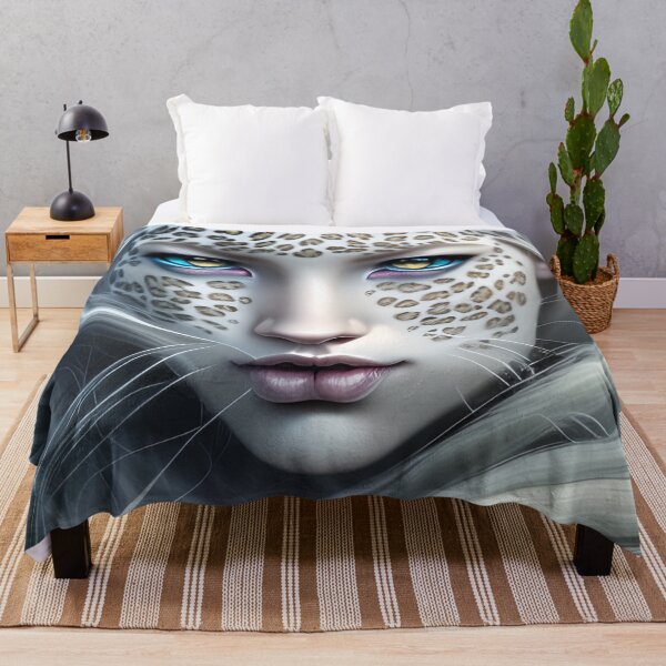 Item preview, White woman  leopard artwork designed and sold by Itzjustlife.