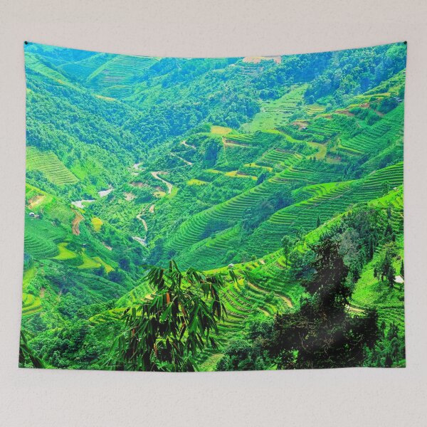 Item preview, Vietnam - Road from Ha Giang to Dong Van. paddy field designed and sold by franck380.