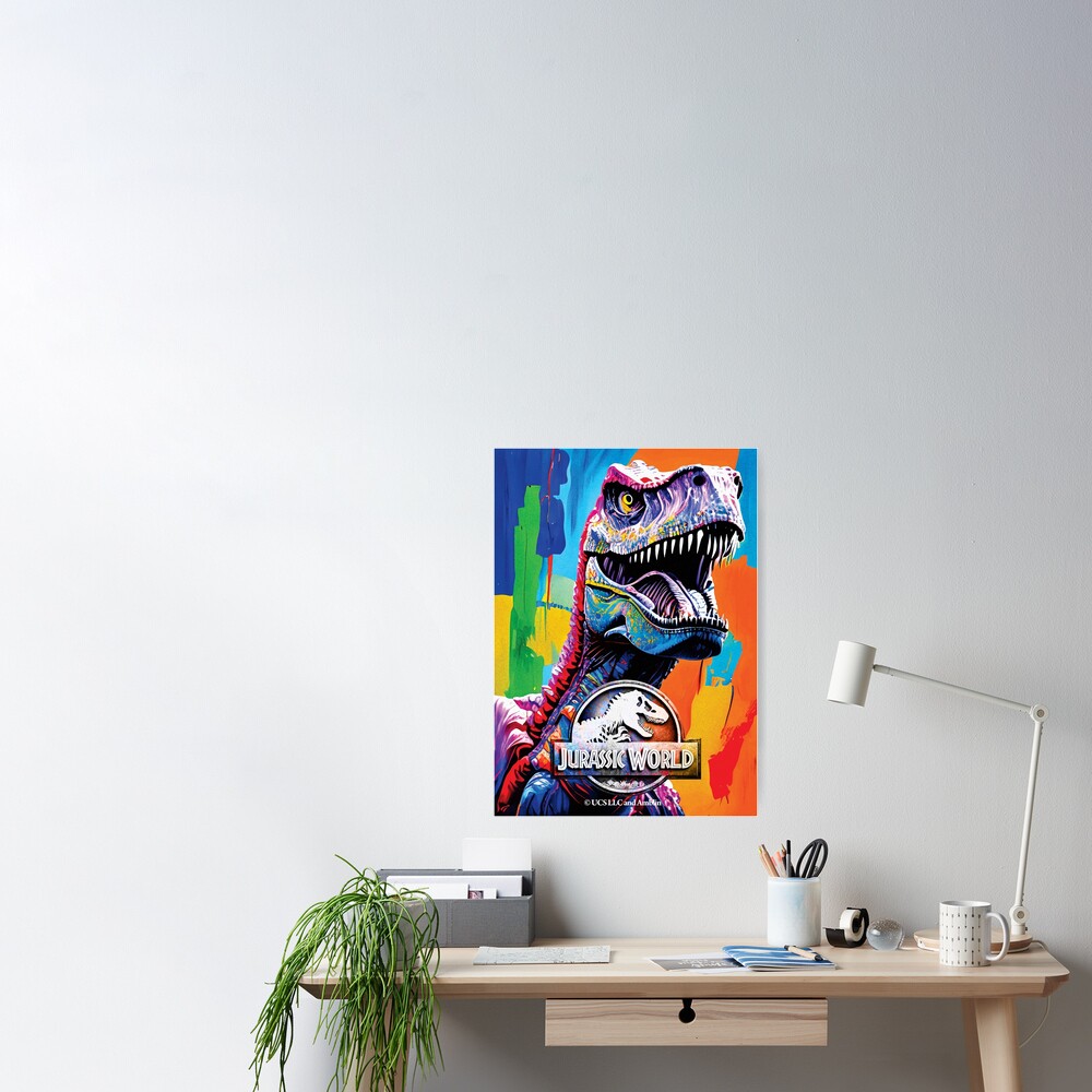 Roaring T-Rex, Jurassic World Sticker for Sale by TMBTM