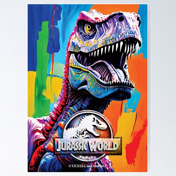 Roaring T-Rex, Jurassic World Sticker for Sale by TMBTM