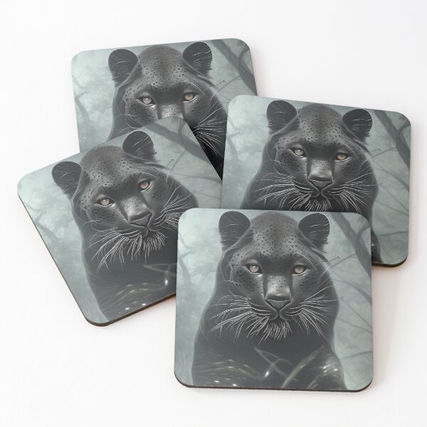Item preview, Elegant Black leopard artwork designed and sold by Itzjustlife.
