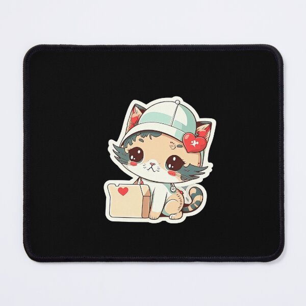 Item preview, Cute Kitten Doctor Nurse Adorable Anime Cartoon Animal Kitten designed and sold by AnimalArtPhotos.