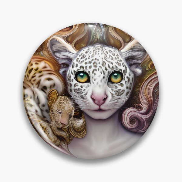 Item preview, Female face  leopard artwork designed and sold by Itzjustlife.
