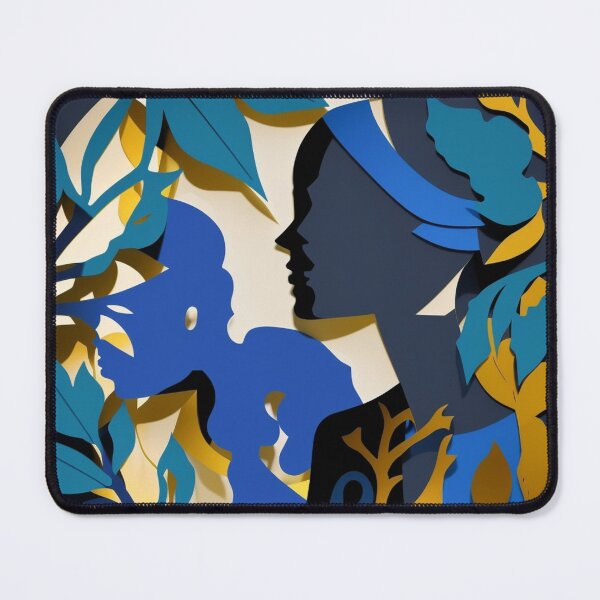 Item preview, Decoupage character art yellow, blue designed and sold by jsebouvi.