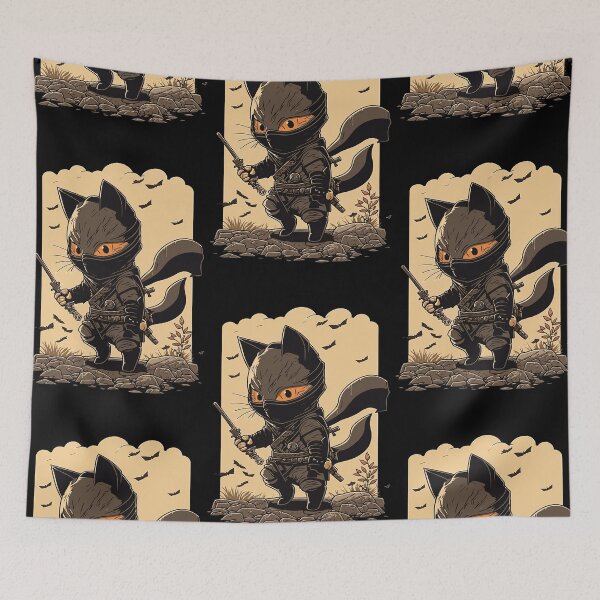 Item preview, Ninja Cat designed and sold by TheSamuraiCat.