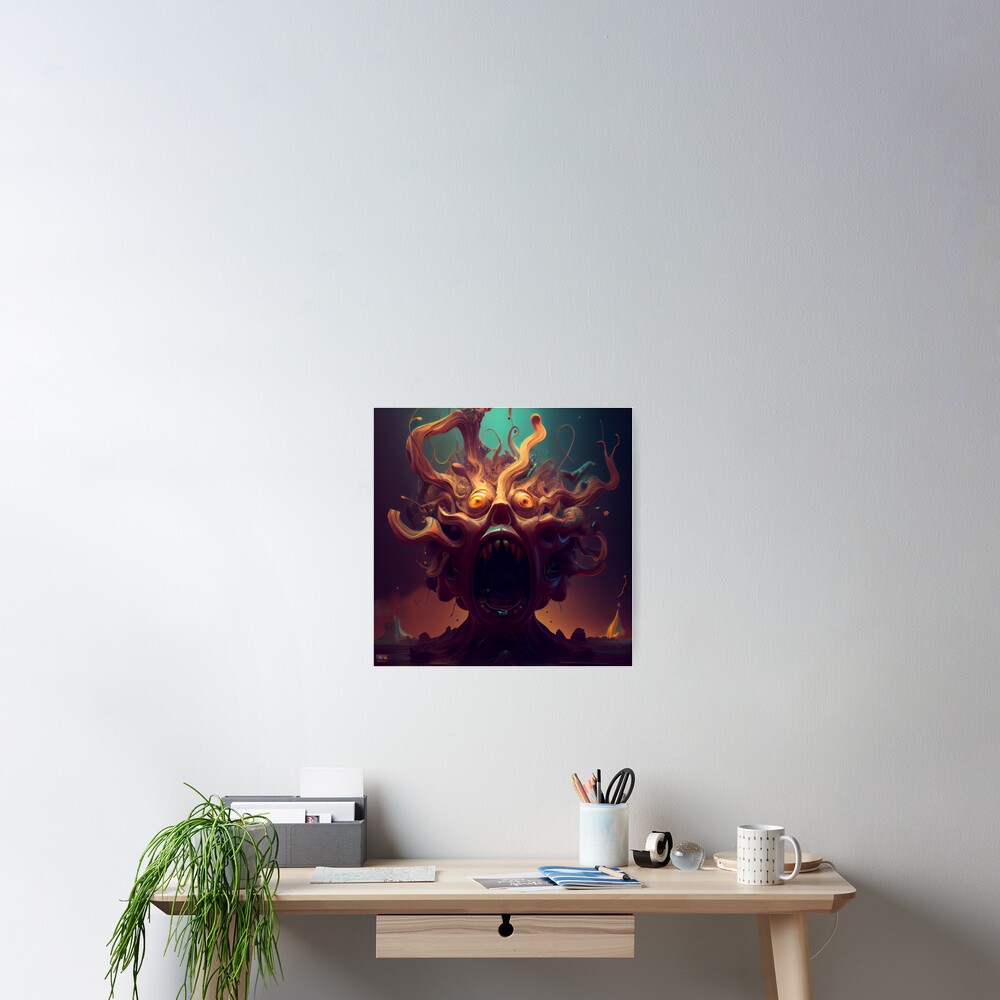 Vista previa del artículo con la obra «Póster», diseñado y vendido por CodeAndColors.