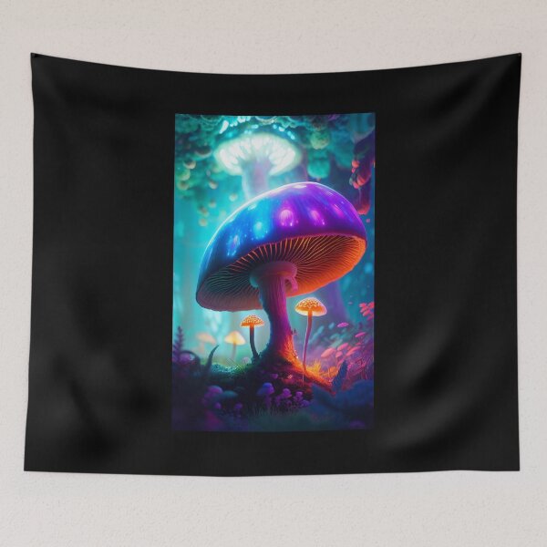 Item preview, A.I INK | Bioluminescent Mushroom Aesthetic  designed and sold by AI-INK.