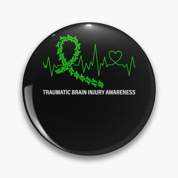 Item preview, Traumatic Brain Injury Survivor Heartbeat TBI Warrior designed and sold by wiltzhirth.
