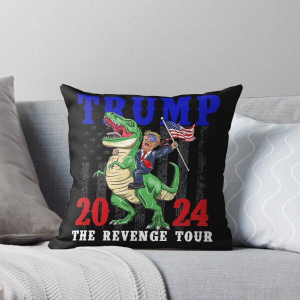 Item preview, Trump 2024 The Revenge Tour Riding Dinosaur American Flag designed and sold by wiltzhirth.