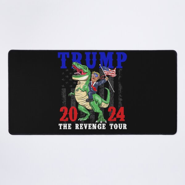 Item preview, Trump 2024 The Revenge Tour Riding Dinosaur American Flag designed and sold by wiltzhirth.