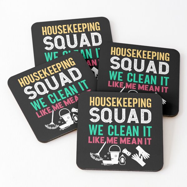 Item preview, Housekeeping Squad Funny Cleaning Humor Cleaner Cute Tee designed and sold by PilaStudio.