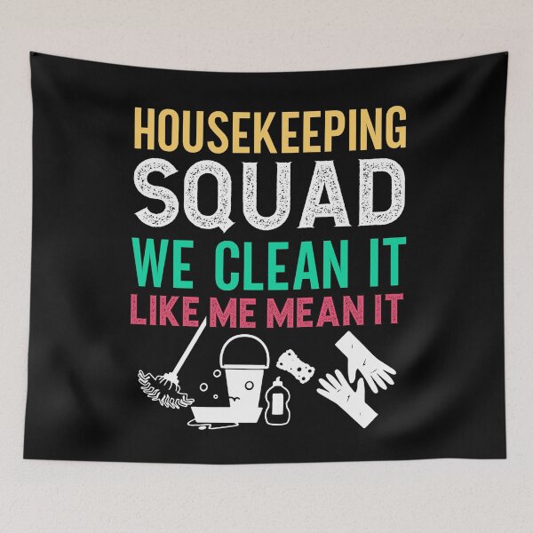 Item preview, Housekeeping Squad Funny Cleaning Humor Cleaner Cute Tee designed and sold by PilaStudio.