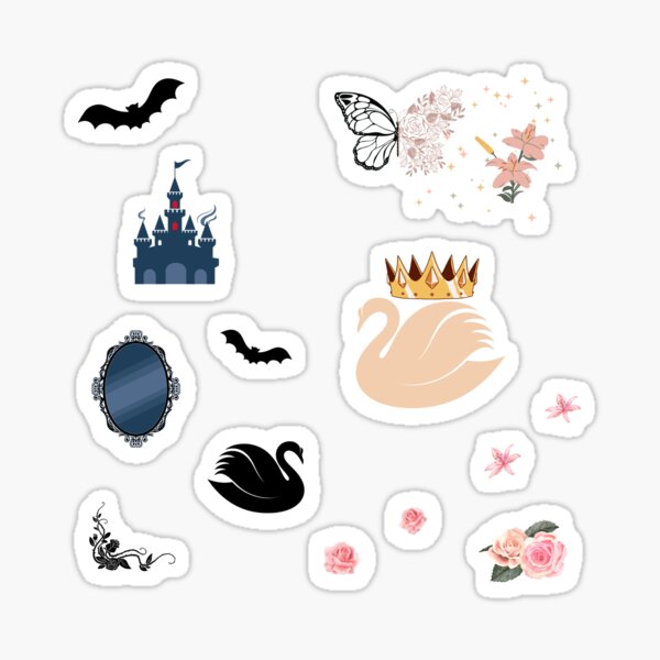 Item preview, School for Evil and Good sticker set designed and sold by Designs de Lina.