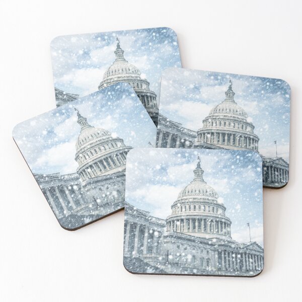 Item preview, Capitol building in Washington D.C. during snow storm designed and sold by Mikhail Palinchak.
