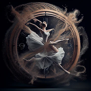 Vorschaubild zum Design An Osmotic Dance Through Time Digital Painting von CodeAndColors