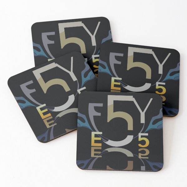 Item preview, Abstract Five Elements Typography | Modern Art designed and sold by funnyhalloween.