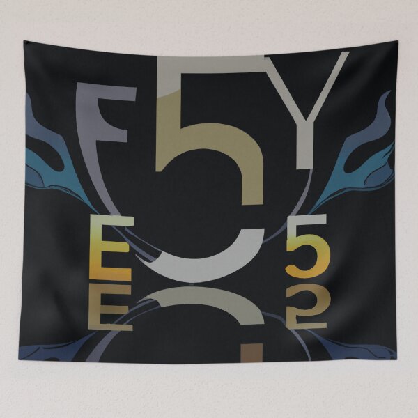 Item preview, Abstract Five Elements Typography | Modern Art designed and sold by funnyhalloween.