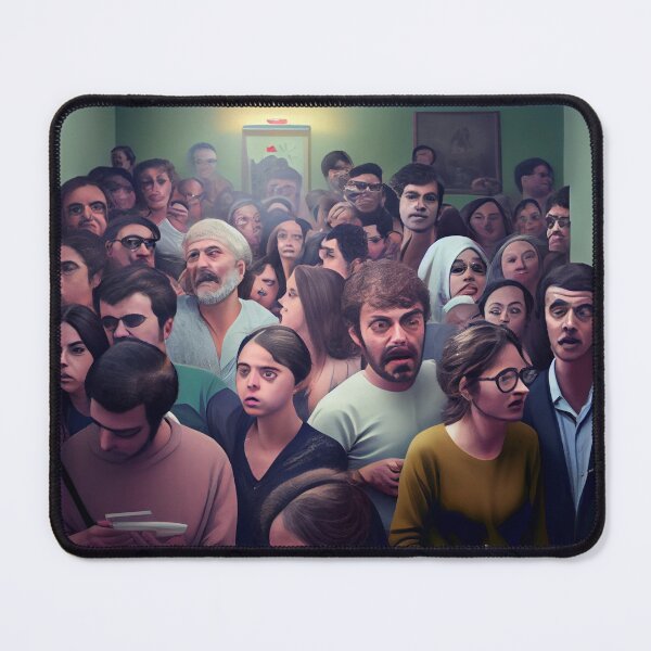 Item preview, The Diaphanous Crowd at the Dentists Digital Painting designed and sold by CodeAndColors.