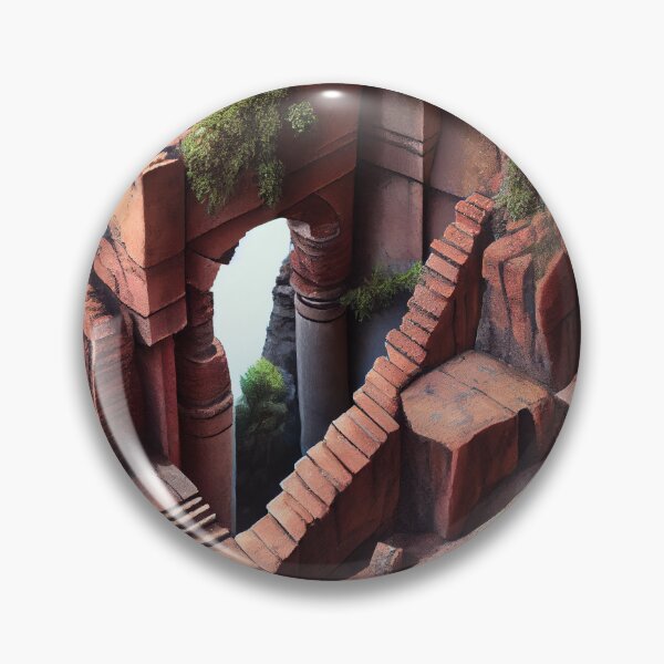Artikelvorschau, Brick Pencil and the Ravine Digital Painting entworfen und verkauft von CodeAndColors.