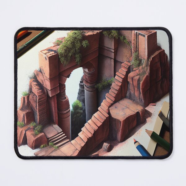 Item preview, Brick Pencil and the Ravine Digital Painting designed and sold by CodeAndColors.