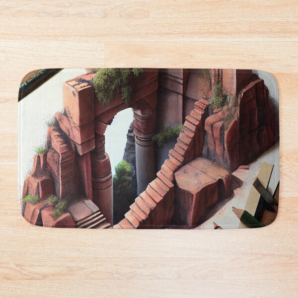 Item preview, Brick Pencil and the Ravine Digital Painting designed and sold by CodeAndColors.