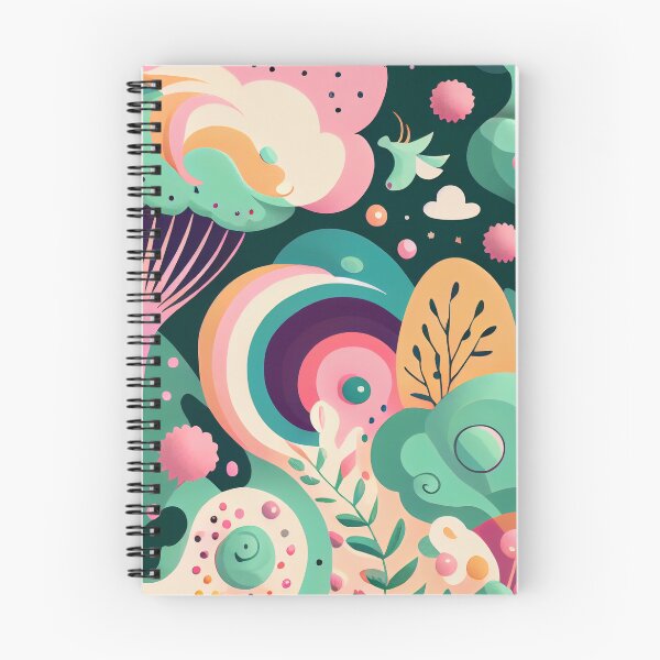Item preview, Surreal Kawaii Contemporary Natural Pattern Digital Painting designed and sold by CodeAndColors.