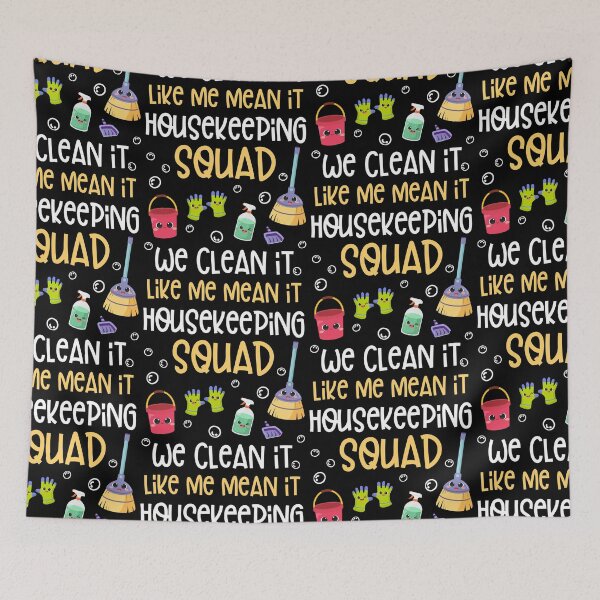 Item preview, Housekeeping Squad Funny Cleaning Humor Cleaner Cute Tee designed and sold by PilaStudio.