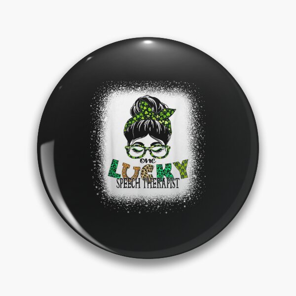 Item preview, One Lucky Speech Therapist Bleached designed and sold by hangoxinhxan.