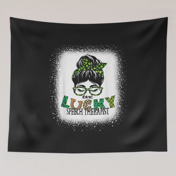 Item preview, One Lucky Speech Therapist Bleached designed and sold by hangoxinhxan.