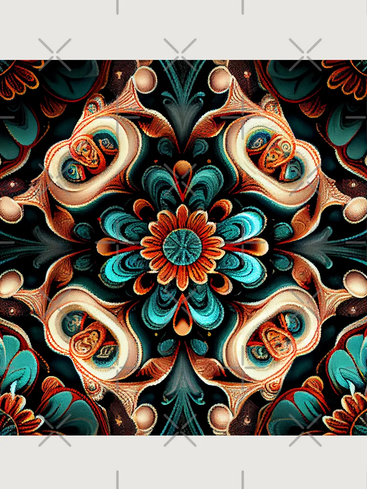 Thumbnail 6 von 6, Premium Oversized Pullover, Formal Crafty Dazzling Eclectic Pattern Digital Painting designt und verkauft von CodeAndColors.