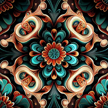 Vorschaubild zum Design Formal Crafty Dazzling Eclectic Pattern Digital Painting von CodeAndColors