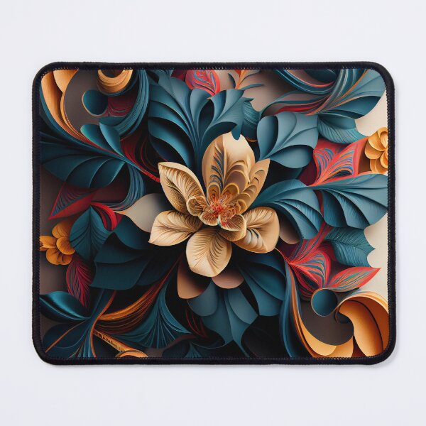 Item preview, Three Dimensional Aesthetic Floral Pattern Digital Painting designed and sold by CodeAndColors.