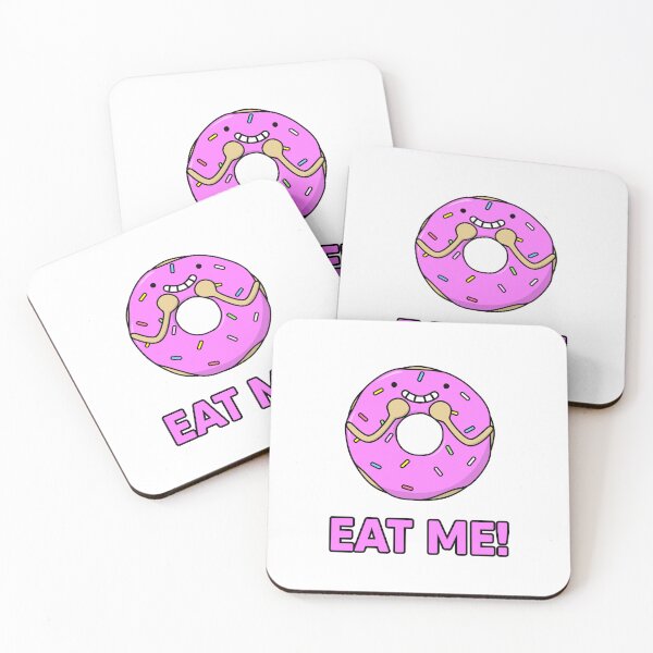 Item preview, Happy Donut, Eat Me! Funny food pun, eat me! Pink Color Doughnut designed and sold by RiciPaneto.