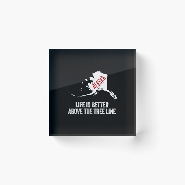 Item preview, ALASKA TREE LINE state USA pride United States   designed and sold by w1ckerman.