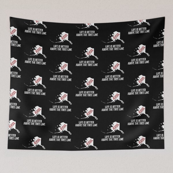Item preview, ALASKA TREE LINE state USA pride United States   designed and sold by w1ckerman.