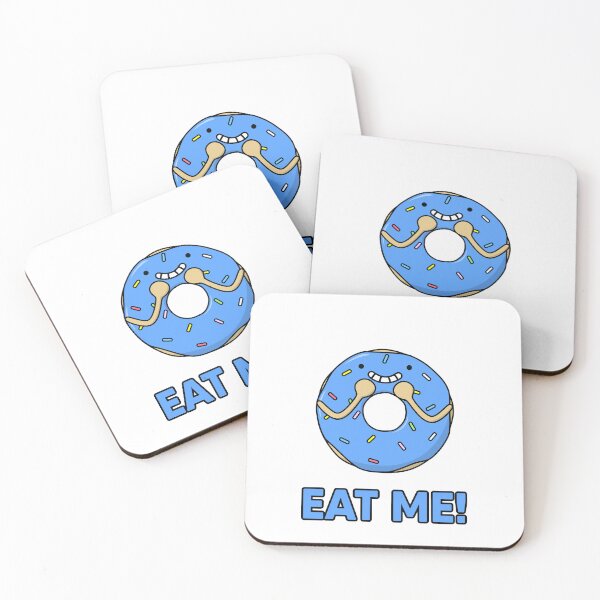 Item preview, Happy Donut, Eat Me! Funny food pun, eat me! Blue Color Doughnut designed and sold by RiciPaneto.