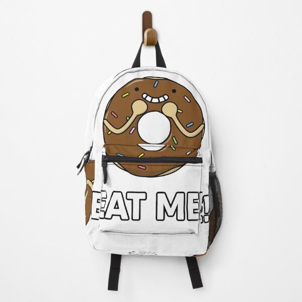 Item preview, Happy Donut, Eat Me! Funny food pun, eat me! Brown Color Doughnut designed and sold by RiciPaneto.