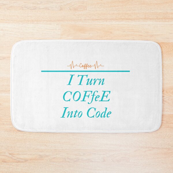 Item preview, i turn coffee into code designed and sold by Gilded Dreams.