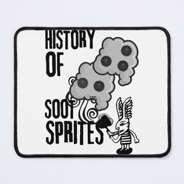 Item preview, The history of the soot sprite, funny cartoon Japanese black soot. designed and sold by HoneyMilkTeex.