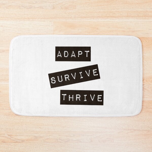 Item preview, Adapt Survive Thrive - Black - Survival designed and sold by SirenSeventyOne.
