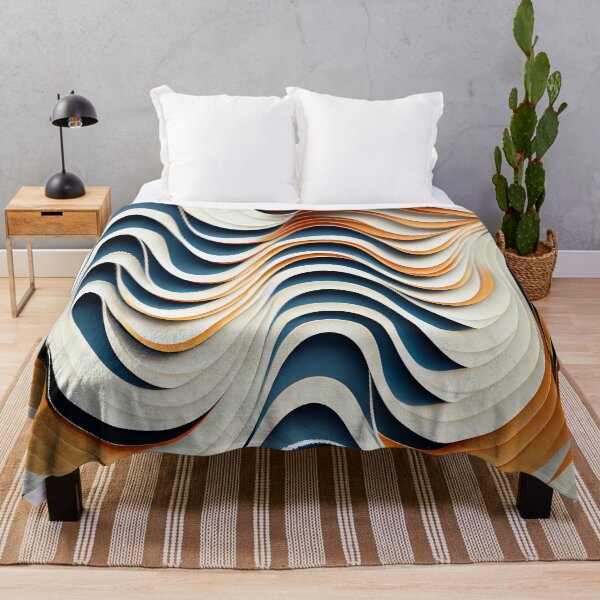 Item preview, Flowing Minimalist Pattern Digital Painting designed and sold by CodeAndColors.