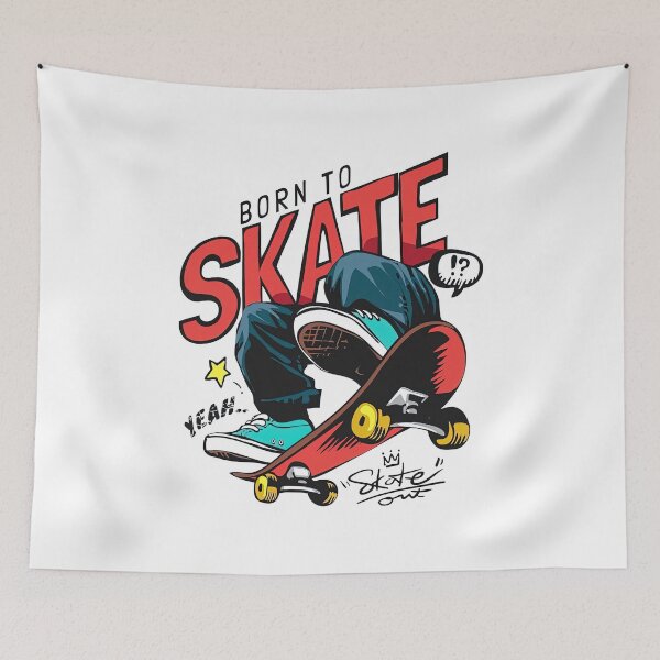 Item preview, Skate, Born To Skate, Skateboard designed and sold by Skateboard-Art.