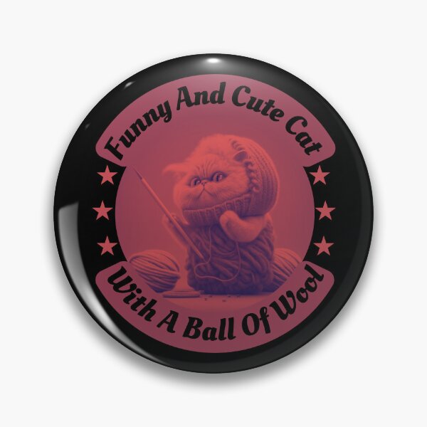 Item preview, Funny and Cute Cat with a Ball of Wool designed and sold by designerpriti.